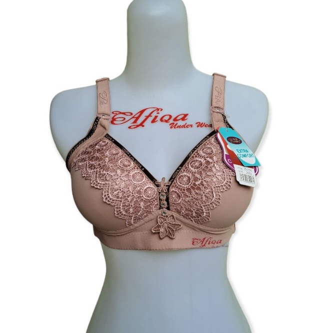 Bra Bh Wanita Tanpa Kawat Busa Tipis kancing 3 Cup-B | Bh Wanita Import Sexy Piaoli PL1006 size 36-4