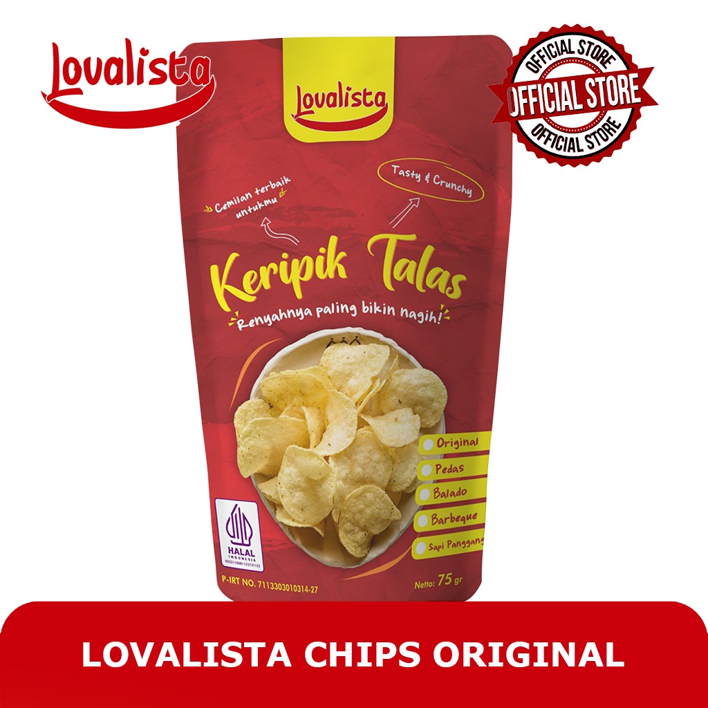 

Keripik Talas LOVALISTA Chips Rasa Original
