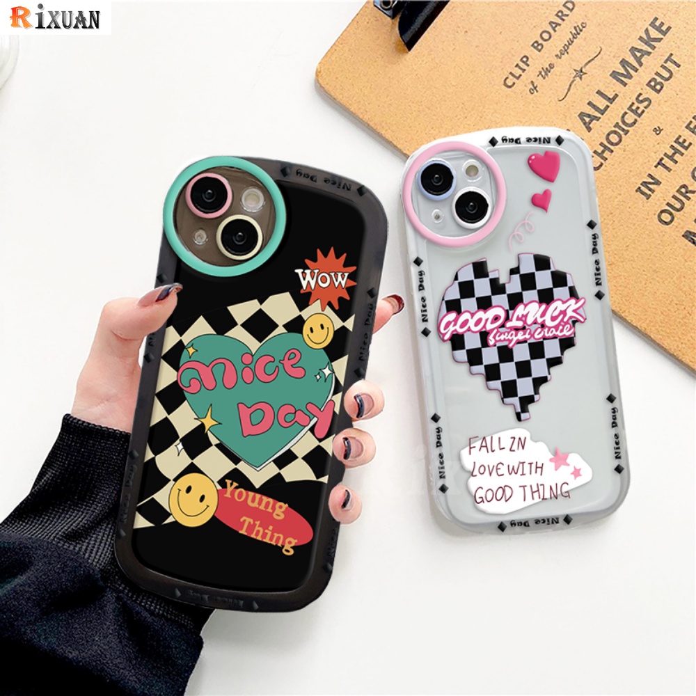 Redmi Note11 Pro Note 11S Redmi 10 10C 10A 9C 9T 9A Note 10S Note9S Note8 Pro Note7 Poco M5S M3 Pro X3 NFC Graffiti Nice Day Love Hati Shockproof Soft Clear Couple Case RIXUAN