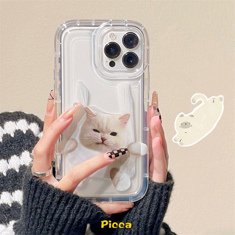 Case Pasangan Kartun Lucu Untuk Realme 6i C15 5 5i 5s C25 C11 2021 C2 C25Y Realme C21Y C33 C1 C35 C3 C12 C25s C11 C20 C20A Kucing Anjing Lucu Shockproof Airbag Transparan Lembut TPU Cover