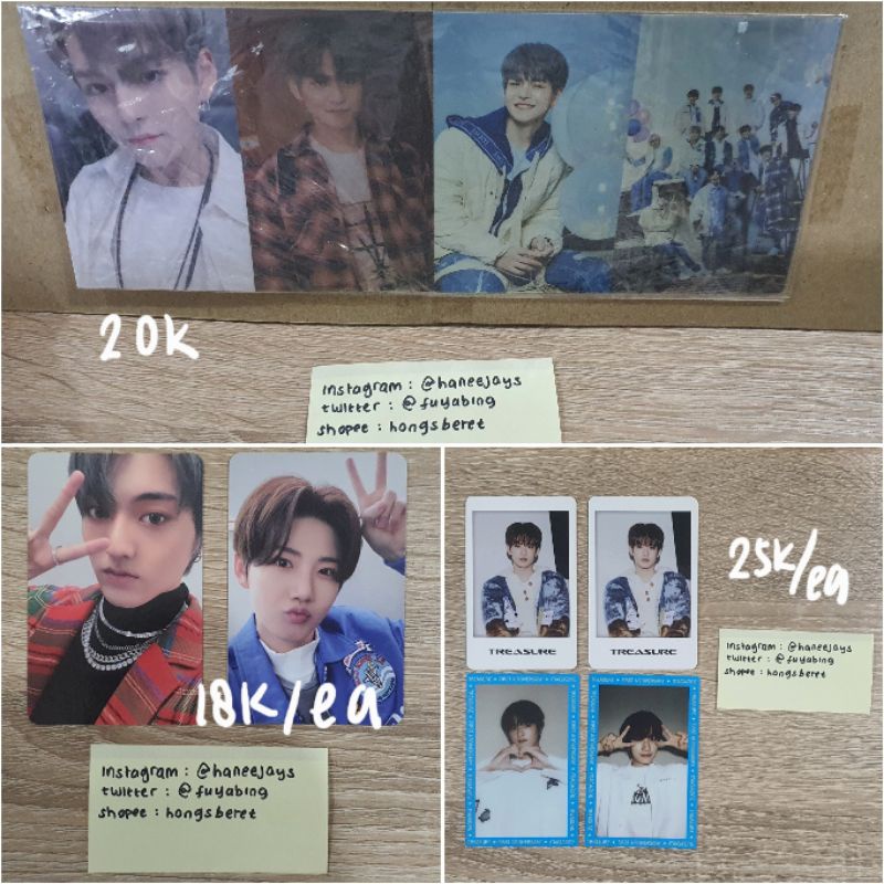 treasure pc photocard official benefit mumo rare sale murah
