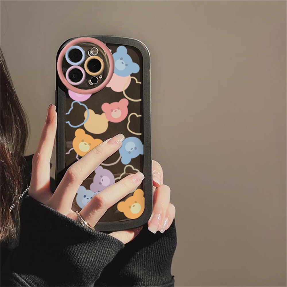 Soft Case Redmi Note 11 Pro 11S Redmi 10C 10A 9C 9T 9A Note10 Note 10S Note9 Note8 Note 8pro Note7 Poco M3 X3 Pro NFC Kartun Beruang Lucu Silikon Jatuh Sarung Telepon