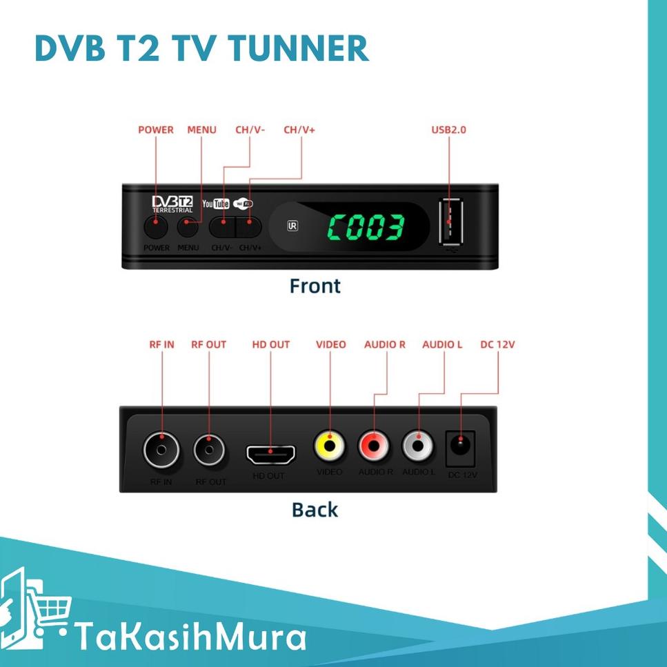 ♂ HD1080P Tv-Tuner Receiver DVB T2 VGA TV Dvb t2 Monitor Adaptor USB2.0 ➤