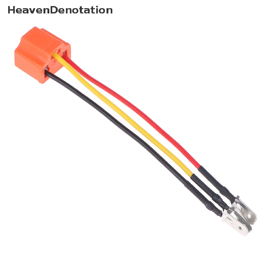 [HeavenDenotation] H4 Lampu Kepala Mobil LED Keramik Bohlam Holder Extension Wire Haen Adaptor HDV