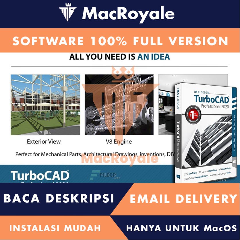 [MacOS] TurboCAD Pro Full Version Lifetime Full Garansi