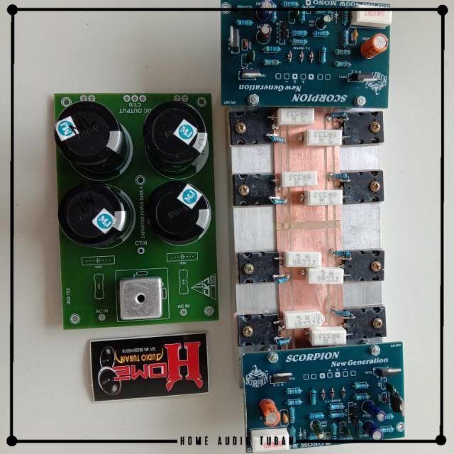 Kit Driver Amplifier AMPLIFIER 8 TOA STEREO PLUS ELCO PSU SIAP PAKAI