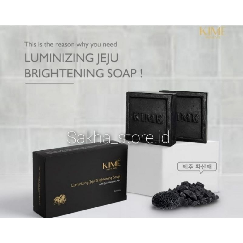 ☆ Sakha Store ☆ KIME Sabun Skincare Wajah Original BPOM / Sabun Kime Original Luminizing Jeju Bright