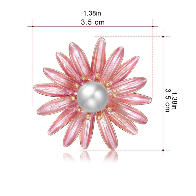 Baru Enamel Minyak Menetes Bunga Matahari Daisy Bros Untuk Wanita Gadis Fashion Bunga Bros Pin