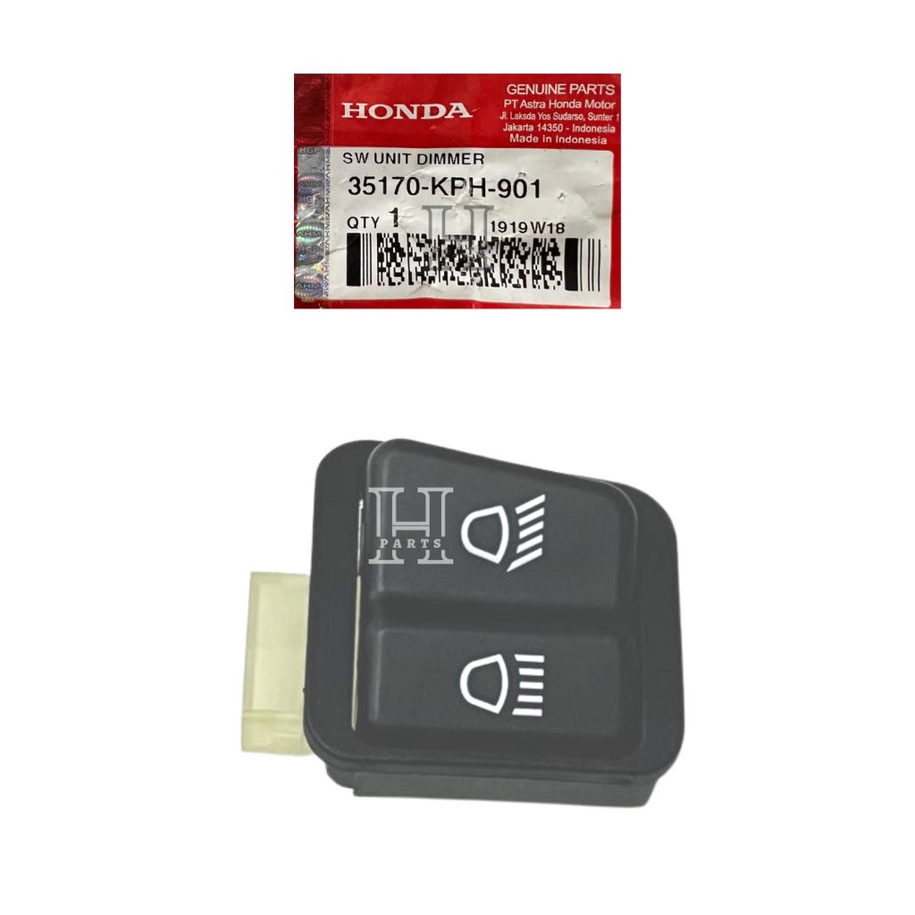 SAKLAR TOMBOL LAMPU JARAK JAUH DEKAT SWITCH UNIT DIMMER KARISMA 35170-KPH-901 ASLI ORIGINAL AHM HGP HONDA