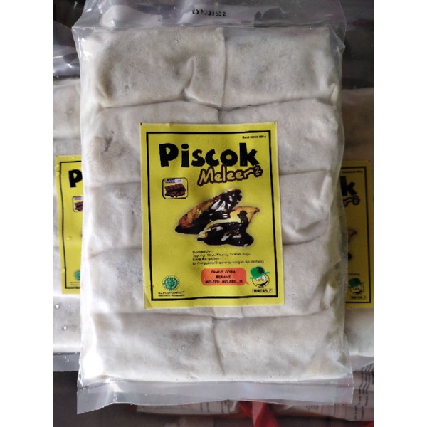 PREMIUM PISCOK MELEER PISANG DENGAN COKELAT LUMER MAKANAN BEKU PISANG COKLAT ENAAK