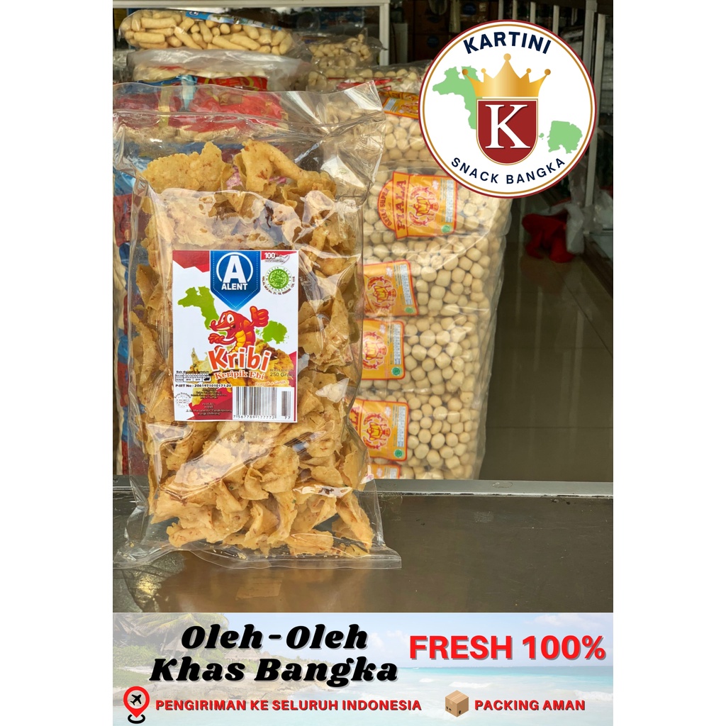 

Keripik Ebi / Kribi Cap Alent 250gr Khas Bangka