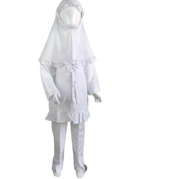 Rekomendasi Setelan Manasik Putih Anak / Gamis Celana Anak Putih TK SD