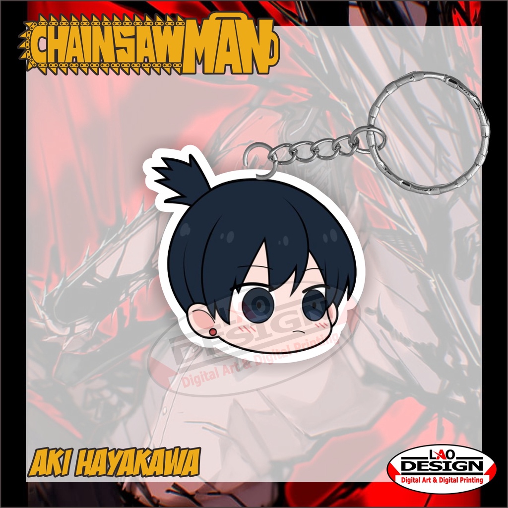 Gantungan Kunci AKI HAYAKAWA Chainsaw Man - Ganci Chainsaw Man - Anime Chainsaw Man - Gantungan Kunc