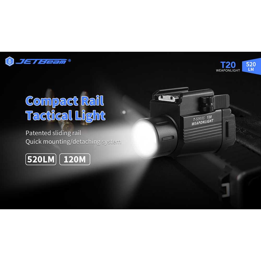 Senter Pistol Tactical Gun Light Cree XP-L HI 520 Lumens T20