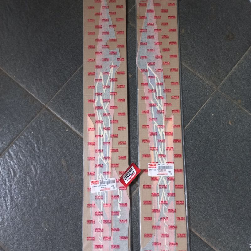 Strip striping lis grapik F1ZR FIZR oren orange hitam 2003