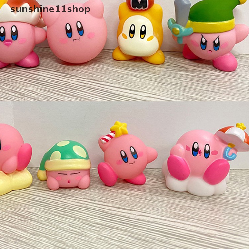 Sho New Pink Star Kirby's Dream Land 8pcs Action Figure Hadiah Mainan Untuk Anak N