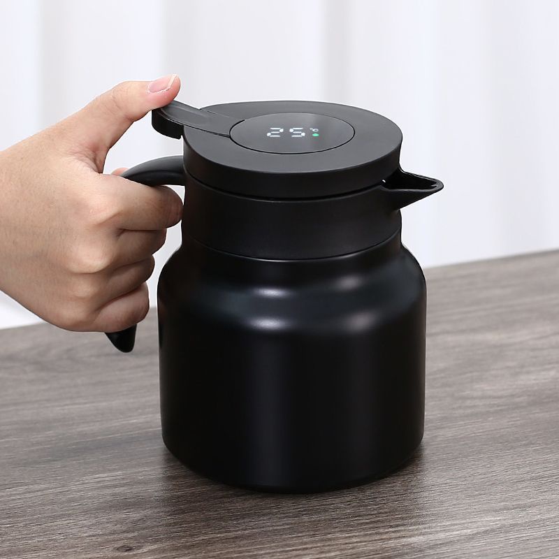 1L Termos Air Panas Jug Coffee Pot 316 Stainless Steel  Thermos Air Panas Pot Thermal Flask 1000 ML