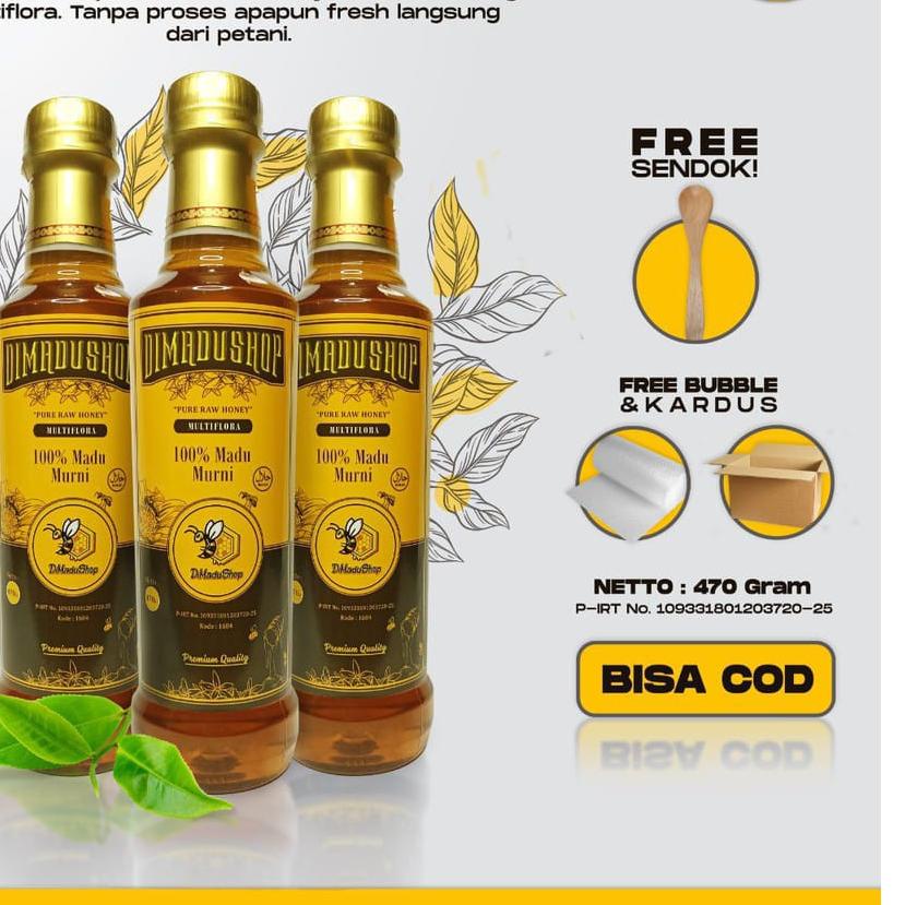 

Discount⭐-Madu Asli - Madu Murni 470Gr Nektar Multiflora 100% Pure Raw Honey