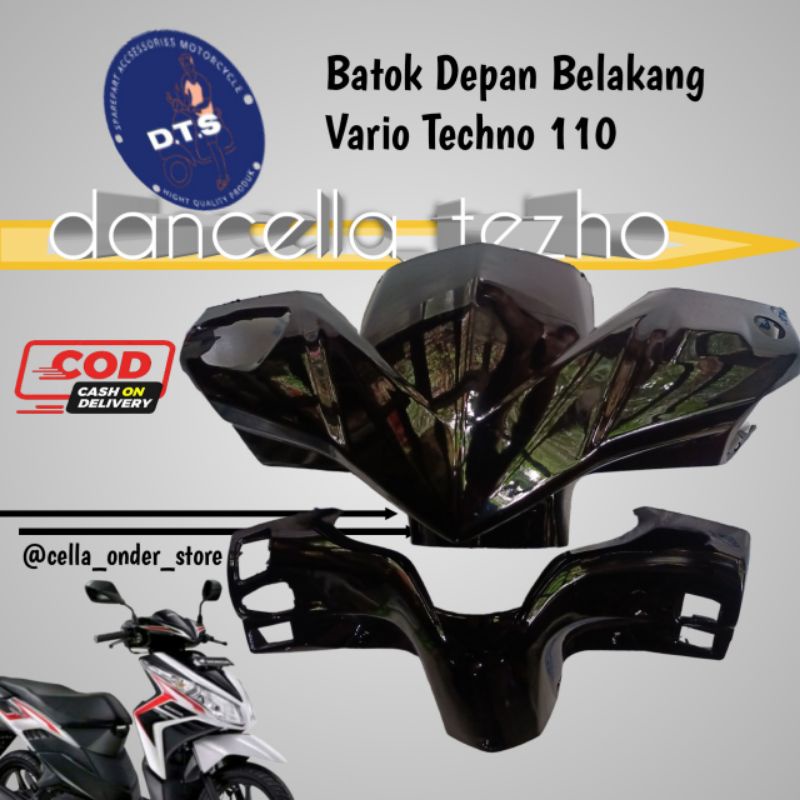 BATOK DEPAN BELAKANG VARIO TECHNO 110 KARBU BATOK KEPALA DEPAN BELAKANG  MOTOR VARIO TECHNO 110 KARB