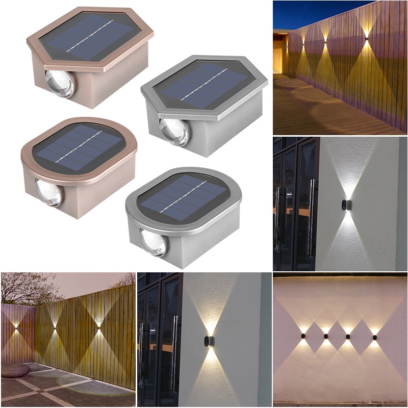 Lampu Dinding Bercahaya Unik Vintage Tahan Air Tenaga Surya Cahaya Hemat Energi Lampu LED Lanskap Luar Ruangan Pencahayaan Hias Untuk Halaman Taman Balkon Villas