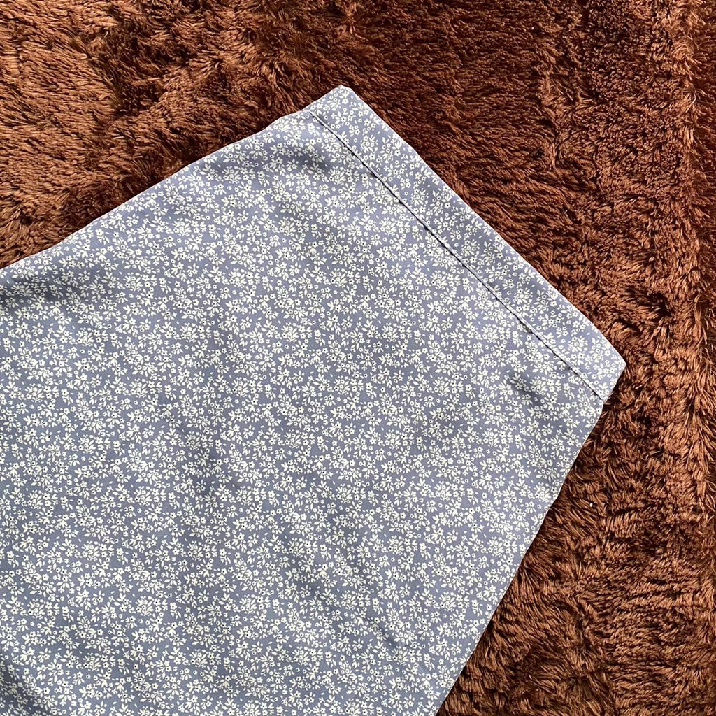 FLORAL SKIRT SAKURA DAMARA ROK / ROK MOTIF BUNGA KOREAN SKIRT part 2-DENIM Ramera Skirt