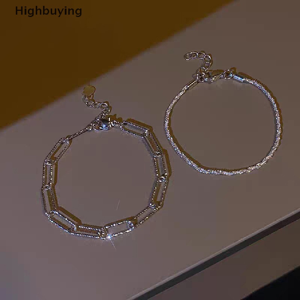 Hbid 1 / 2PCS New Fashion Silver Colour Sparkling Bracelet Exquisite Simple Women Adjustable Bracelet Bangle Fine Fashion Jewelry Accessories Glory