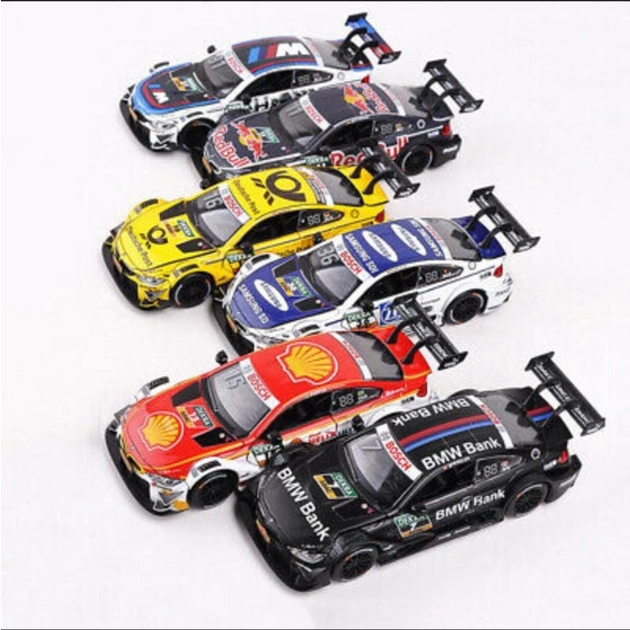 Diecast Diecast Miniatur Mobil Bmw M4 Dtm Metal Series 1:32 Premium Quality
