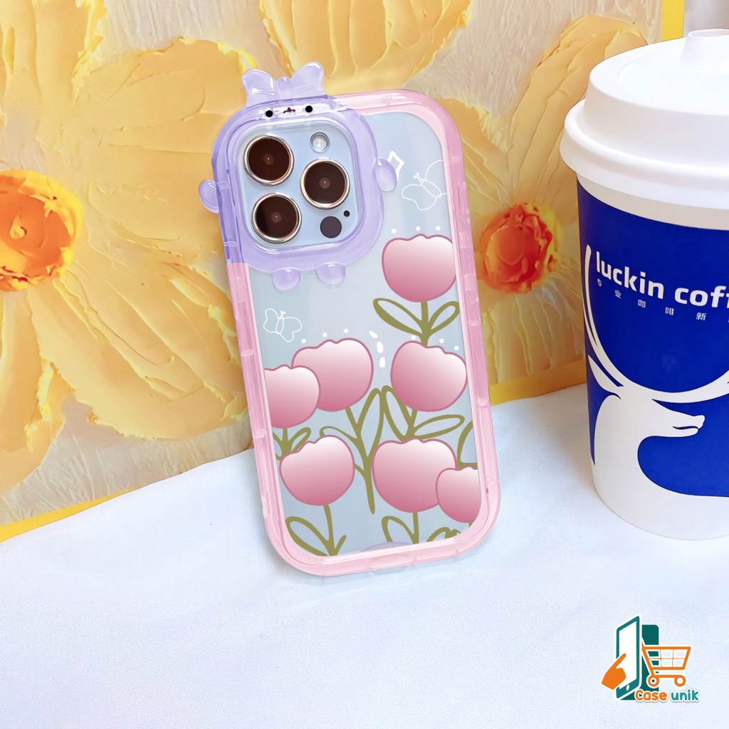 SS142 SOFTCASE MOTIF BUNGA TULIP FOR SAMSUNG A02S A03S A03 A04 A13 A23 A04S A13 LITE A22 A33 A51 A52 A53 A73 CS5303