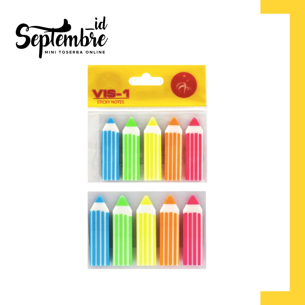 

Post It Bentuk Pensil VIS-1 Index Memo Pensil Penanda Buku