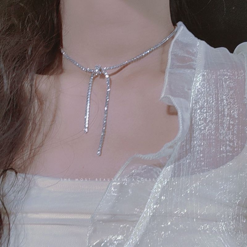 Fashion Kalung Rantai Kristal Untuk Wanita Mewah Zirkon Choker Perhiasan Aksesoris