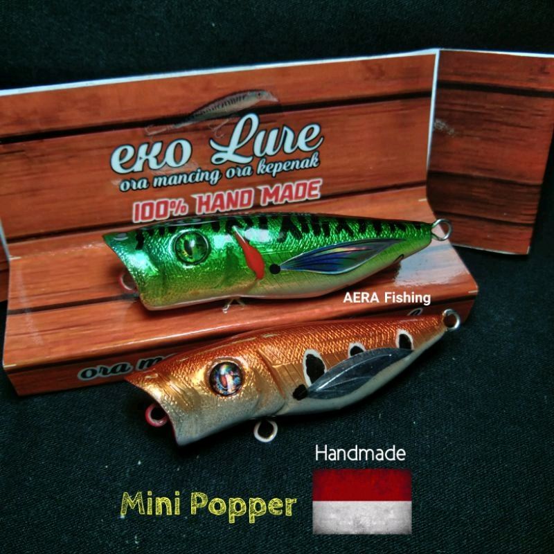 Lure Mini Popper Handmade EXO Lure Ultralight