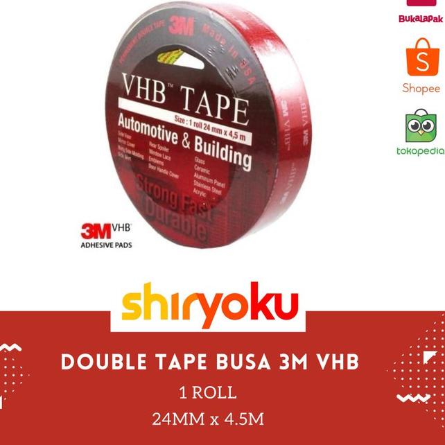 

Top Quality Double Tape Busa 3M VHB 24MM x 4.5M foam tape