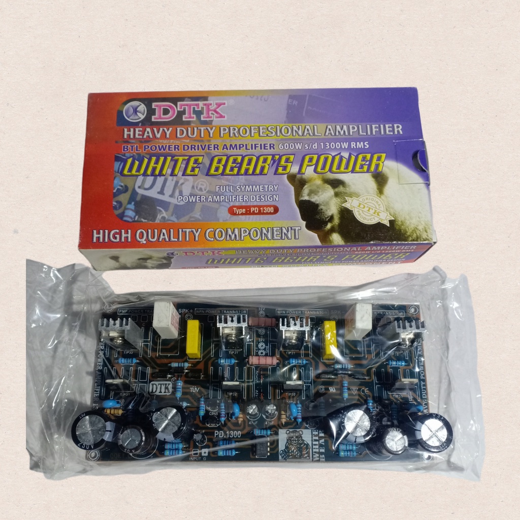 BTL Power Driver Amplifier DTK PD 1300 White Bear's Power