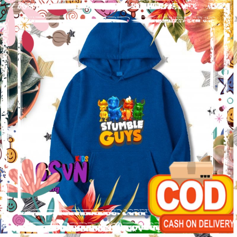 Jaket Anak - Hoodie Sweater Stumble Guys Logo Character Skin Stumbel Gays Stamble Guys Baju Kaos Tsh