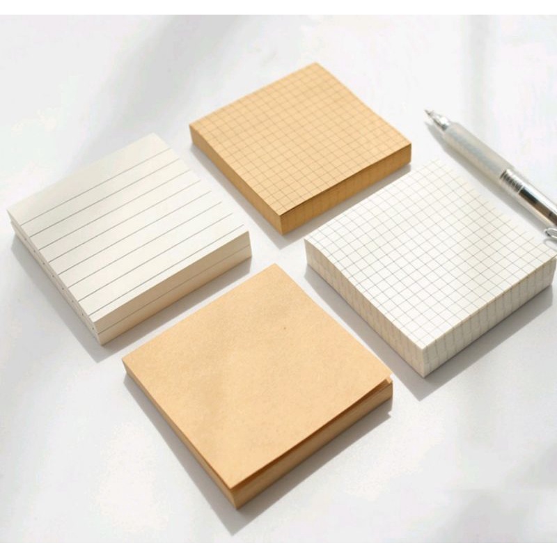 

80Lembar SIMPLE Memo Sticky Notes Plain Paper