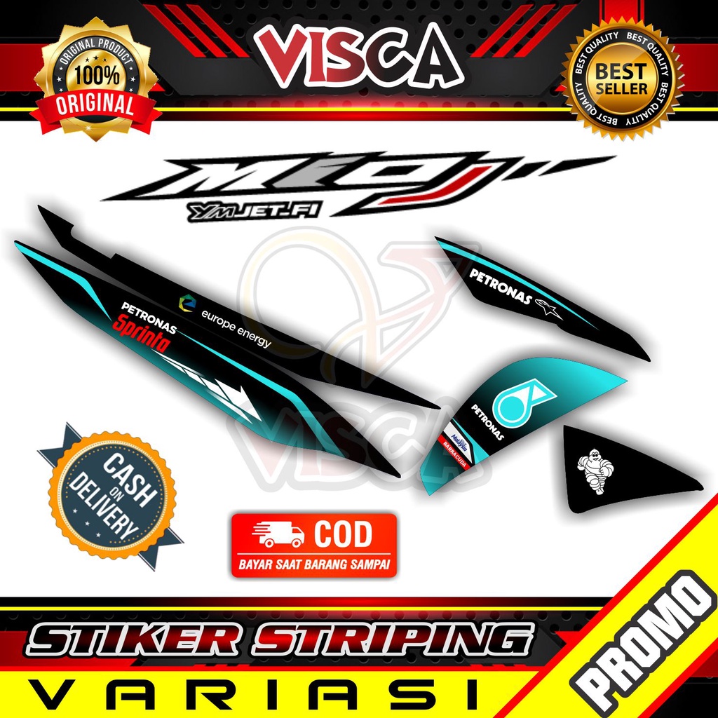 Stiker Striping Mio J Variasi Petronas