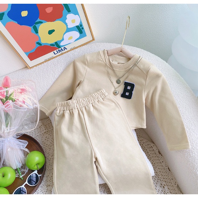 STELAN ANAK CREAM B STELAN ANAK CEWEK SETELAN ANAK IMPORT HIQH QUALITY PREMIUM