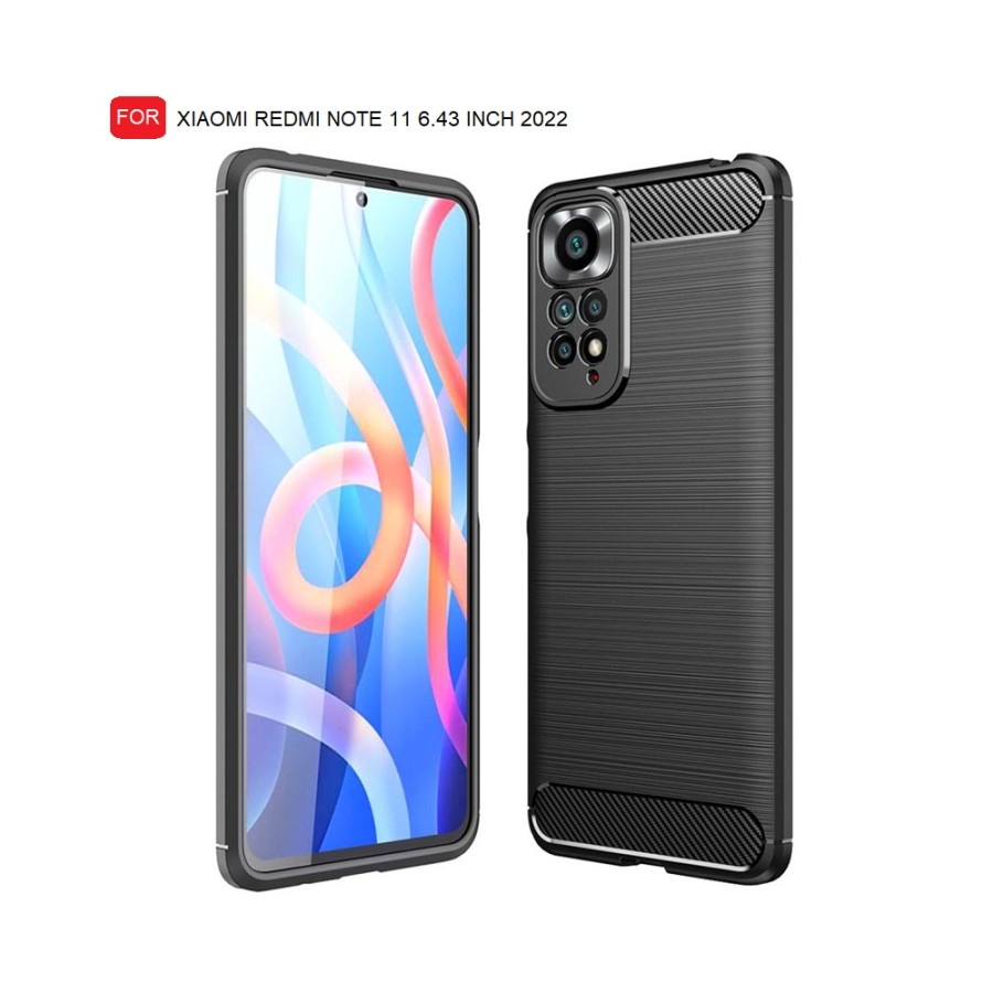 REDMI NOTE 11 11 PRO 11 PRO 5G 10 10 2022 NOTE 10 PRO 10 10S 10 5G 9 PRO 9 CASE SOFTCASE CARBON BLACK IPAKY KARBON SILIKON HITAM CASING COVER REDMI10 REDMI 10 4G