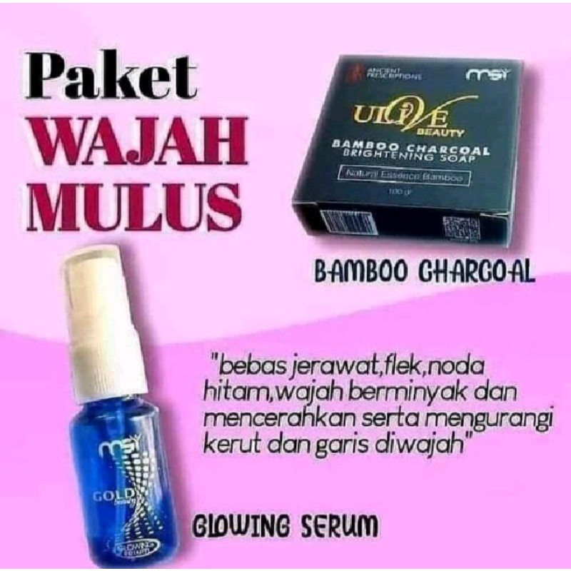 ( FREE GIFT ) ( BISA COD) PAKET FLEK HITAM/ BAMBOO SERUM MSI / 100% ORIGINAL