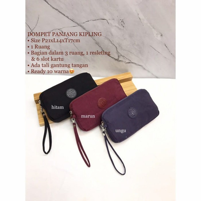 Dompet Termurah Dompet Panjang Kipling Terlaris Parasut Import Bisa Cod