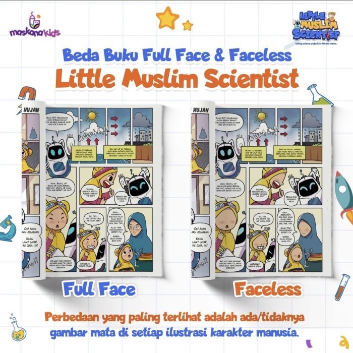 little muslim scientist buku anak muslim buku aktivitas anak muslim - Full face