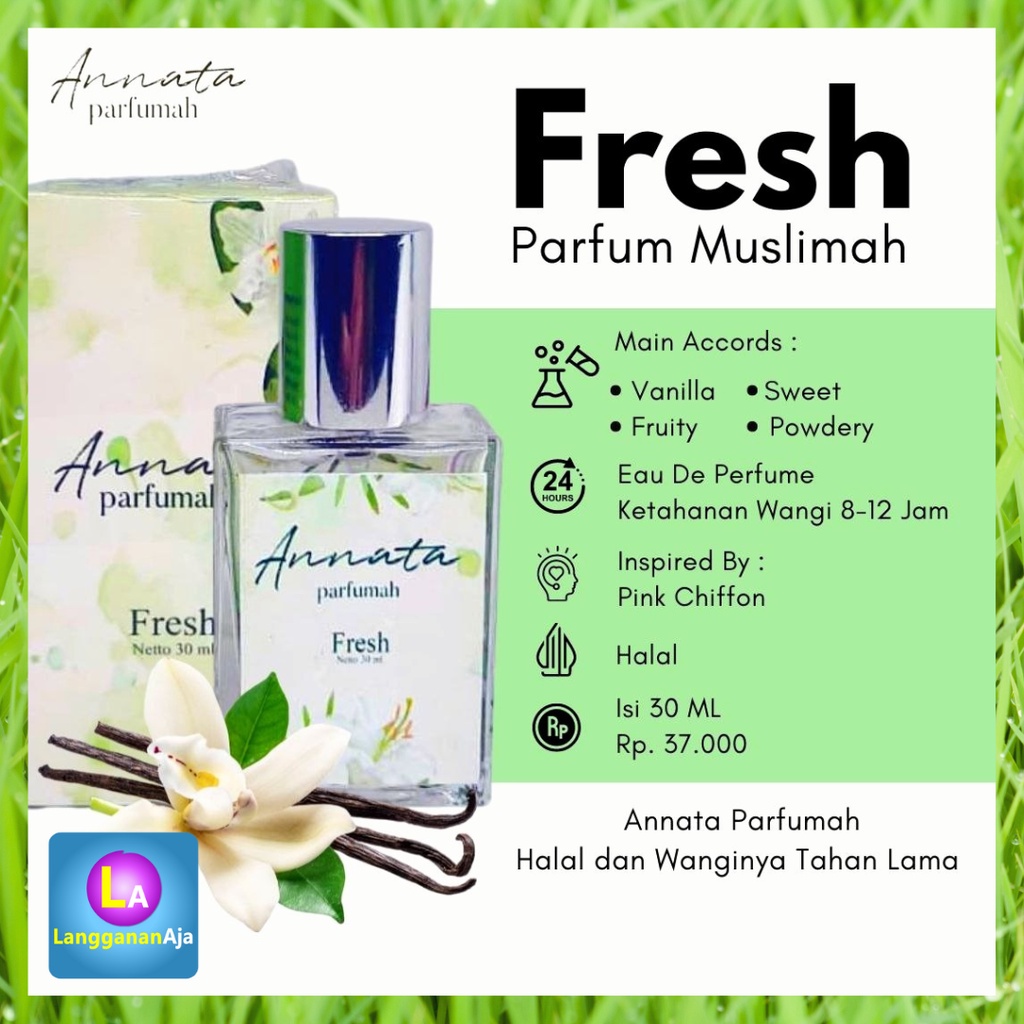 Parfum Annata FRESH ORI Murah Minyak wangi Halal non alkohol Wangi Segar