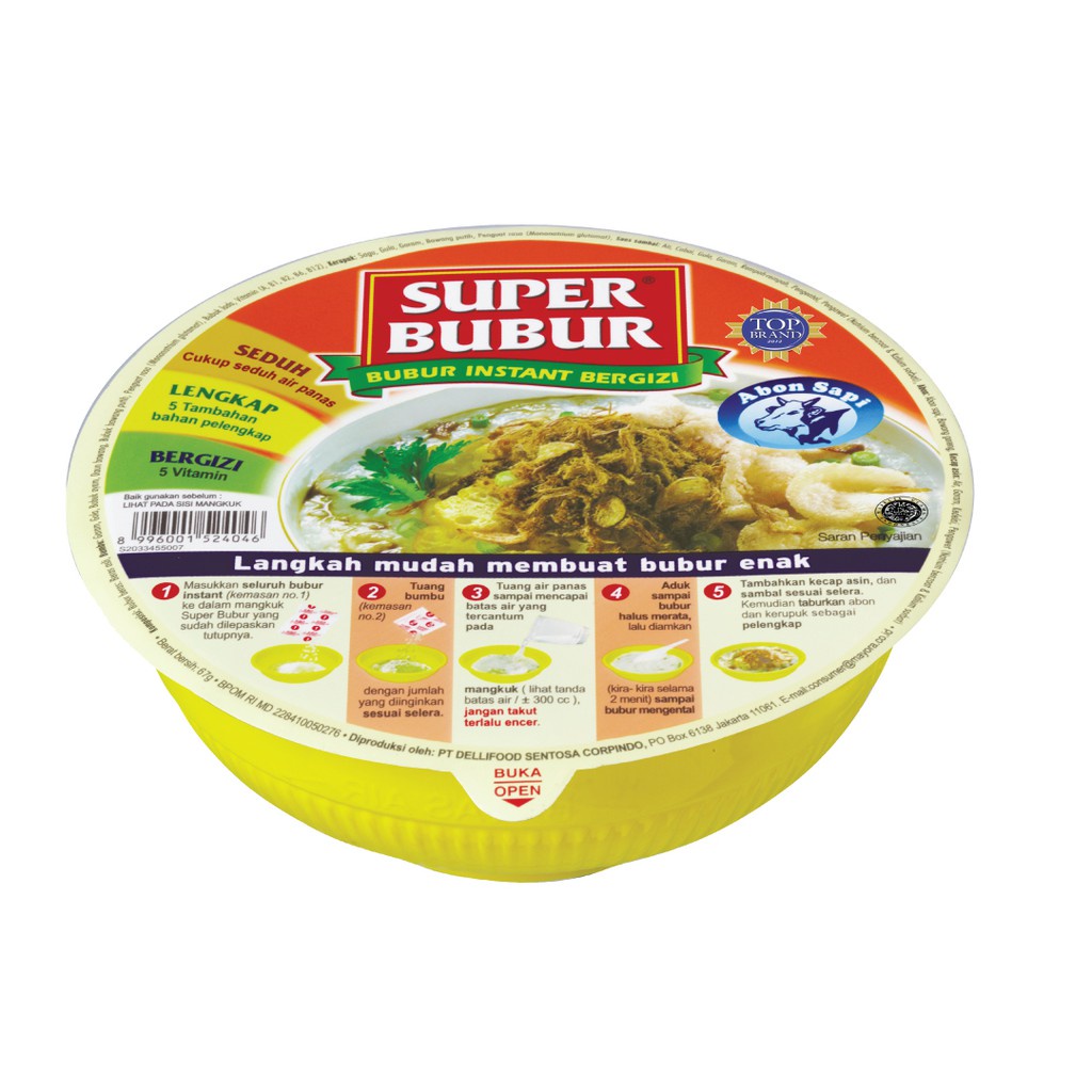 SUPER BUBUR CUP 67 ABON SAPI