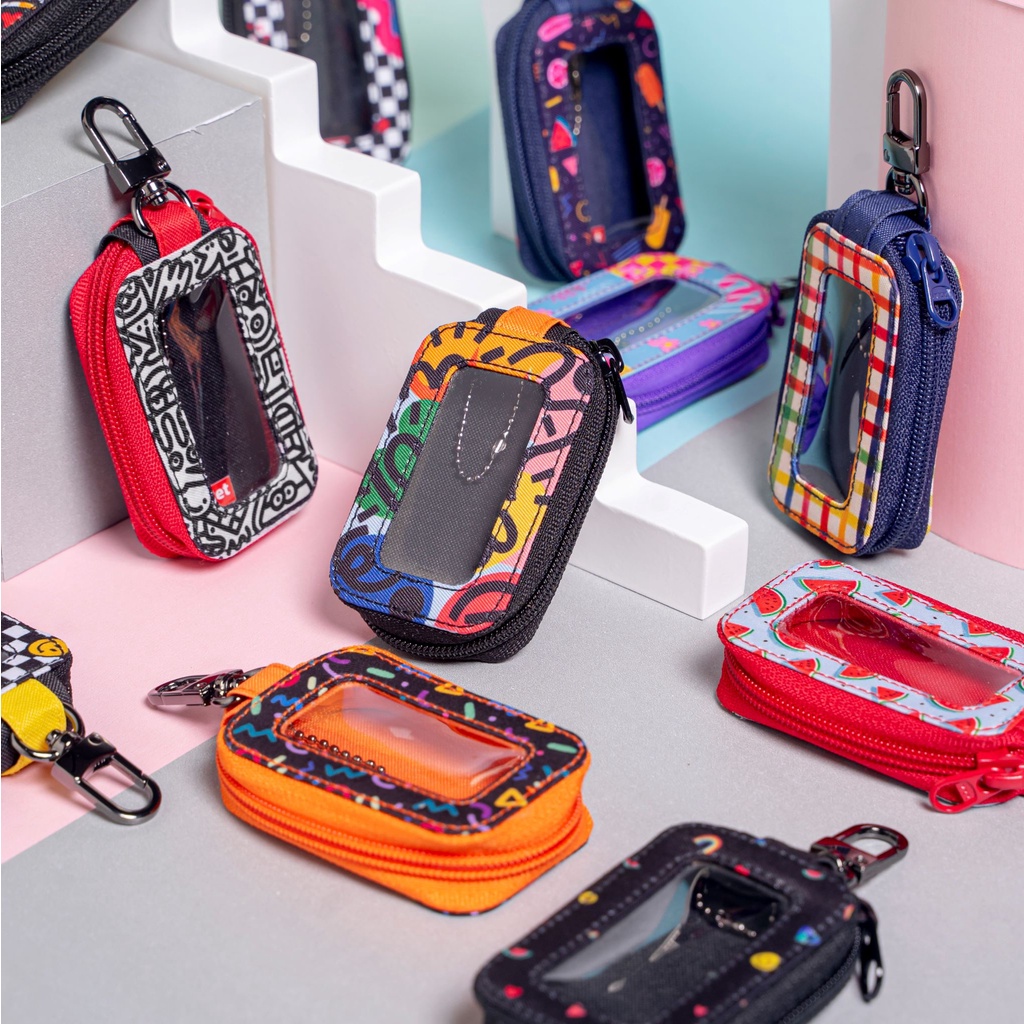 Dompet Keyless Remote Motor Mobil Gantungan Kunci Sarung Remot Full Print