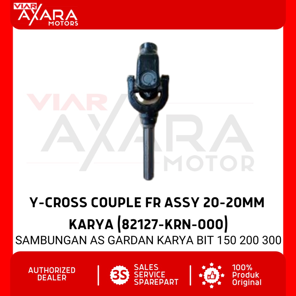 Y-Cross Couple FR Assy 20-20mm Karya / Kopel Joint / Sambungan As Gardan Sparepart Viar Roda 3 Karya