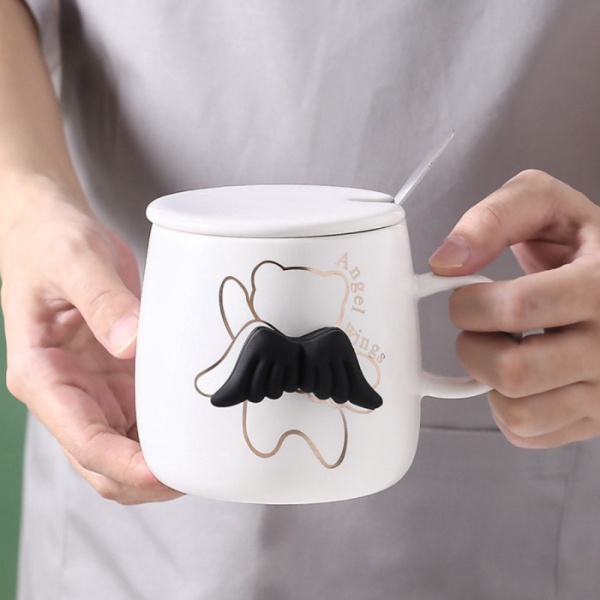 

Dijual ARAMI GOM Wings Moogu Ceramic Cup Set Coffee Tea w Lid Spoon Gelas - Putih Berkualitas