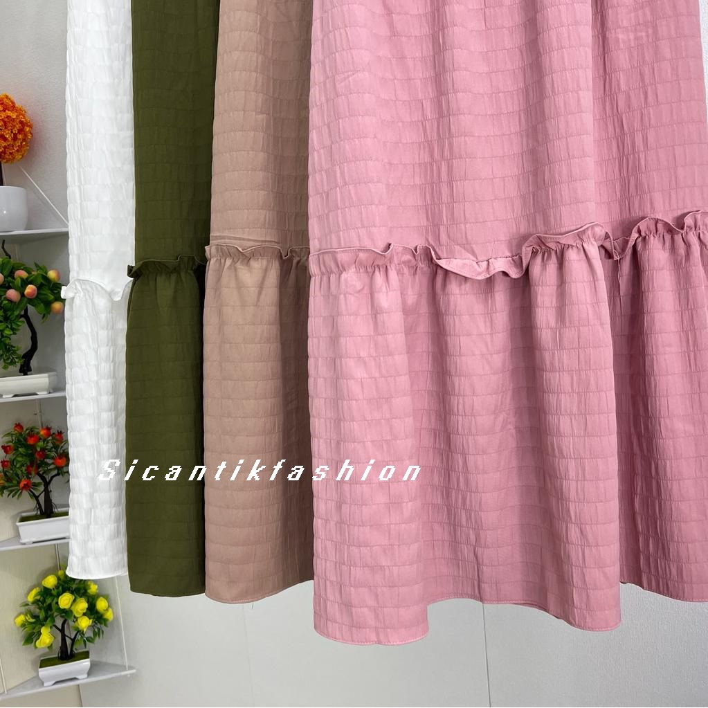 Rok Wanita Panjang // Rok Wanita Korean Style // Rok Cotton Crinkle