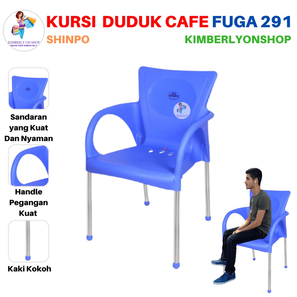 Bangku Kursi Cafe Santai Plastik Fuga 291 Shinpo