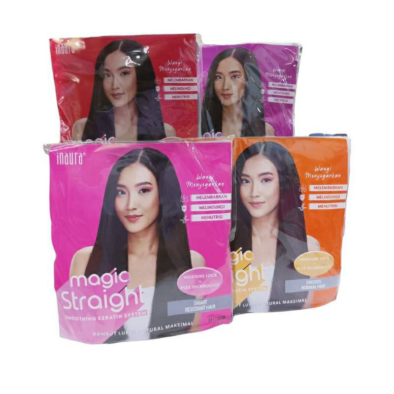 INAURA Magia Straight Smoothing Keratin System Step 1 dan Step 2