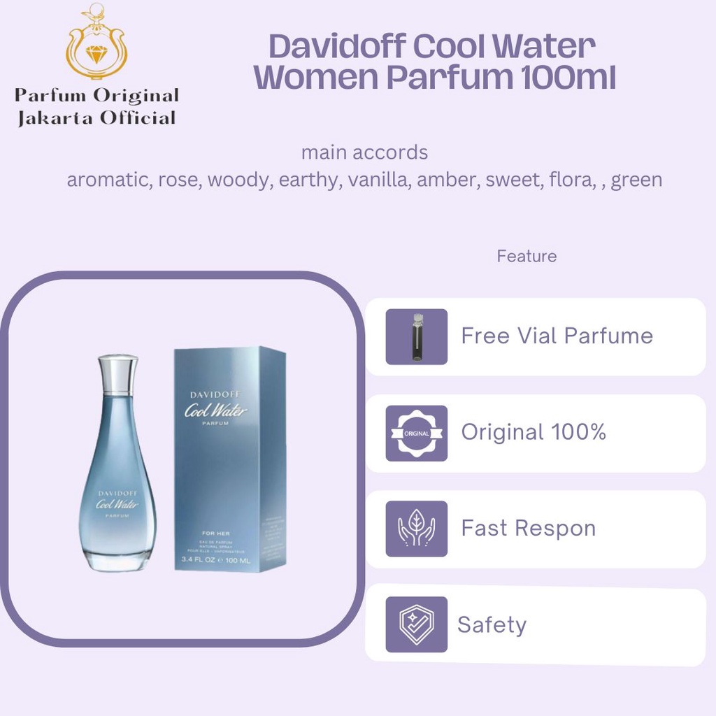 Parfum Parfume Perfume Asli Perawatan Kecantikan Original Import Branded Wanita Perempuan Cewek Davi